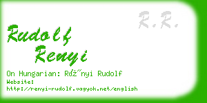 rudolf renyi business card